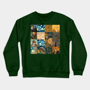 Van Gogh Paintings Mashup Crewneck Sweatshirt